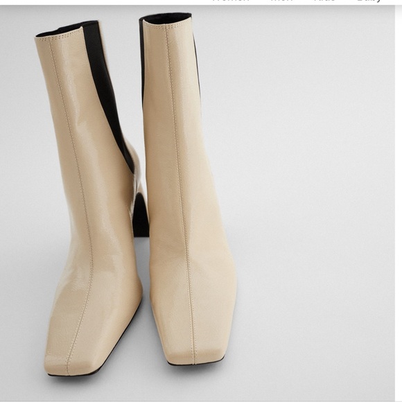 ZARA heeled ankle boots with side goring size 36 - Picture 1 of 11
